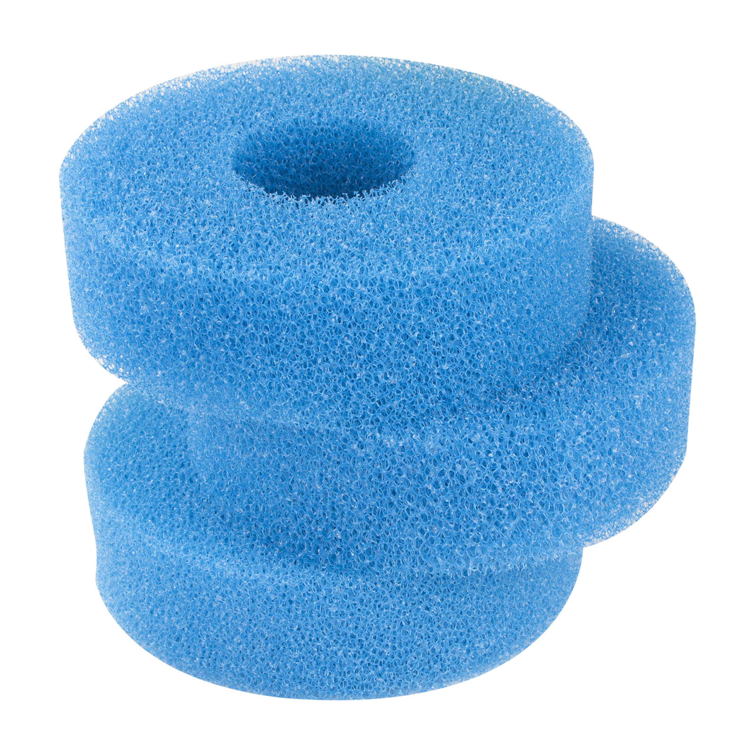 LTWHOME Blue Foam Sponge Filter Set Pond Filtration 25PPI Compatible with Laguna Pressure Flo 2500 Filter (Pack of 3)