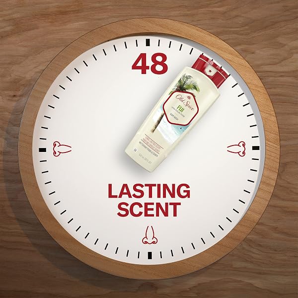 OLD SPICE FRESHER FIJI SCENT BODY WASH FOR MEN, 30 FLUID OUNCE