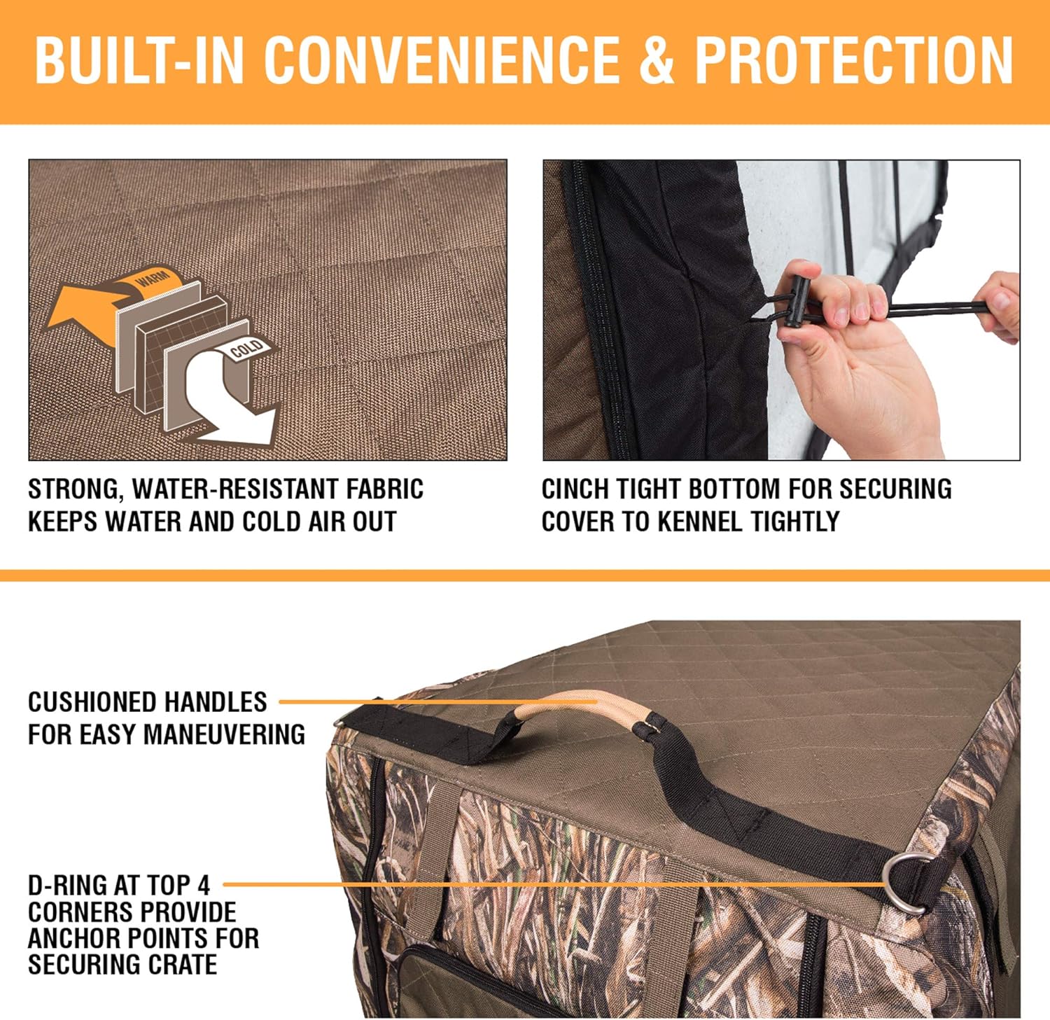 camo dog crate cover