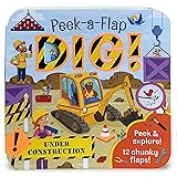 Peek-a-Flap Dig! - Construction Lift-a-Flap Board