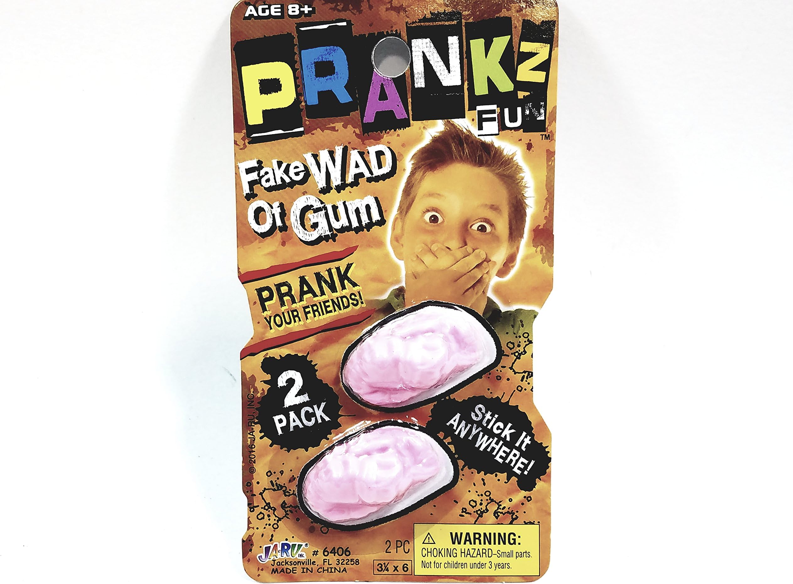 Prankz Fake Wad Of Gum Set of 2 Realistic Looking Plastic Chewed Up Gum Prank Novelty