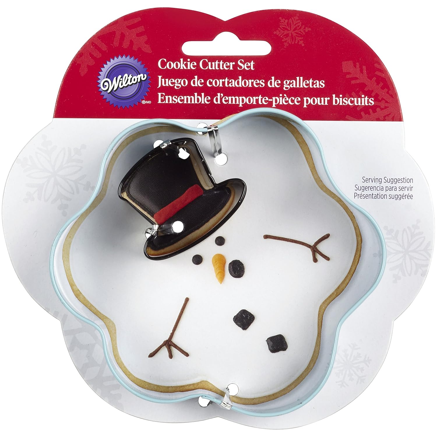 Wilton 23085073 2Piece Christmas Melted Snowman Metal