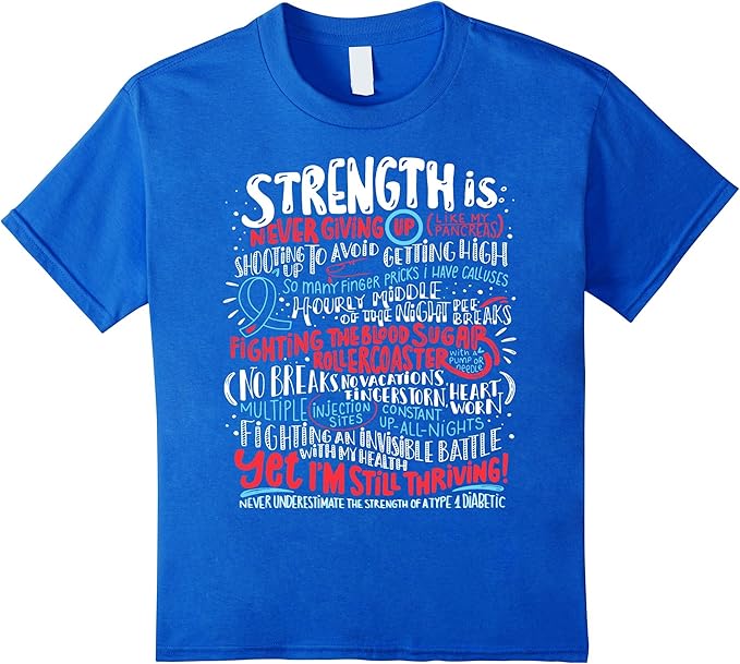 Strength Is Type 1 Diabetic TShirt Cure Type 1