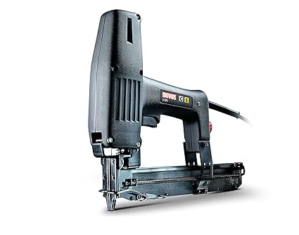 Novus Elektro-Tacker J-171, Profi-Tacker, Nachschlagfunktion, Schlagkrafteinstellung, ideal für Profilholz & Zierleisten