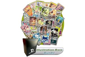 Illustration Rare Pokémon Compatible TCG Random Assortment Bundle || Guaranteed Illustration Rare Card + 10 Random Reverse Holos + Dan123yal Deck Box