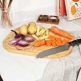 Salter Bamboo Chopping Board 40x30cm Carving Surface Meat Rest Textured Spikes view 6