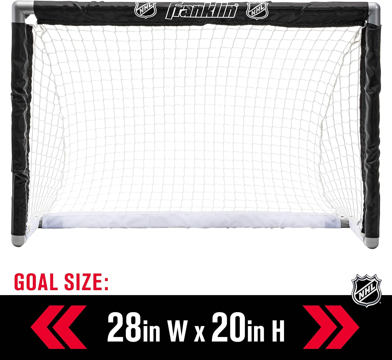 Franklin Sports Knee Hockey Set - Includes 1 Mini Hockey Goal - 2 Mini Hockey Sticks and 2 Foam Balls - NHL - Indoor Kids Hockey Goal and Sticks Set : Sports & Outdoors