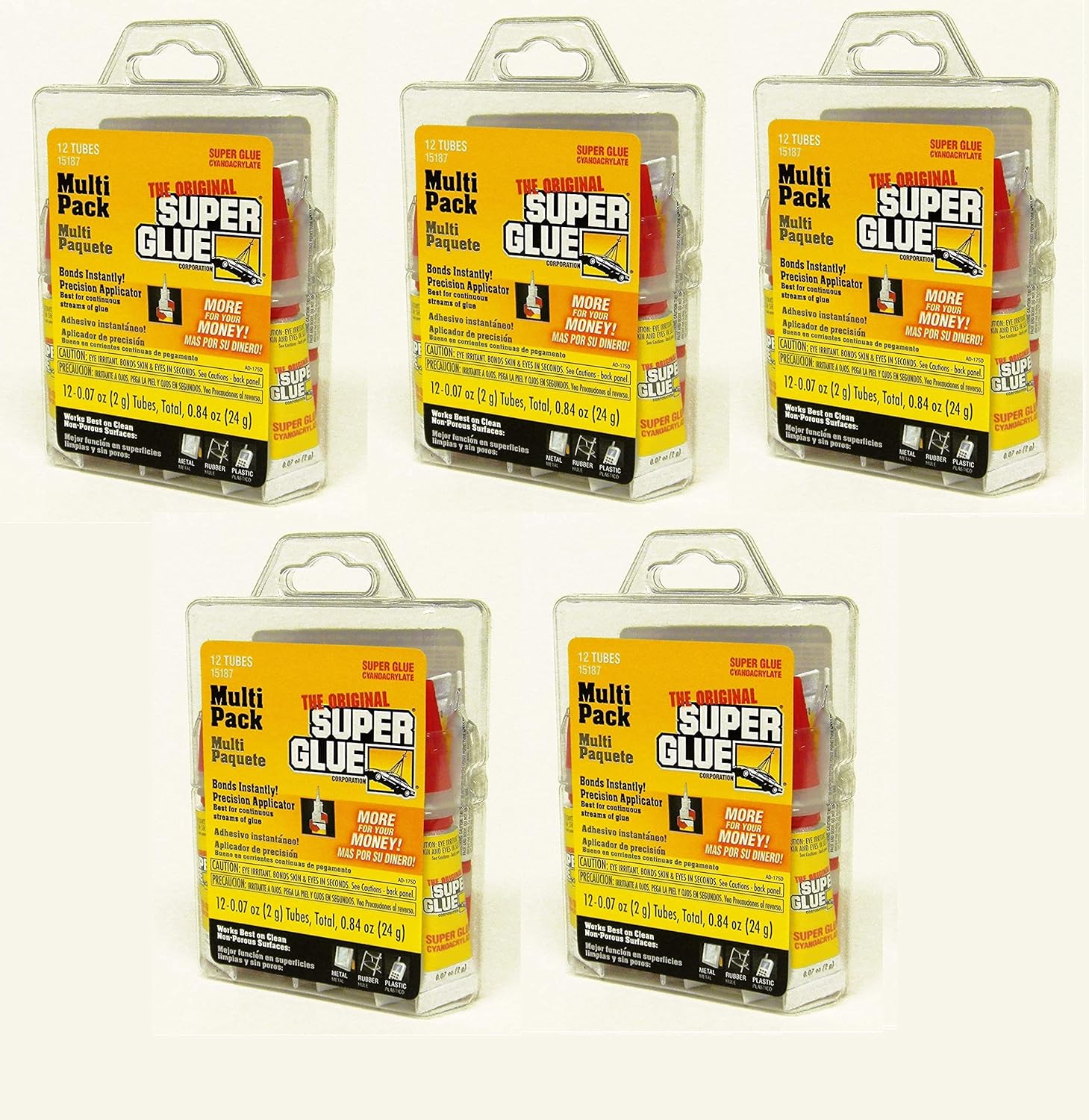 Super Glue 15187 , Clear- pack of 12: Home Improvement