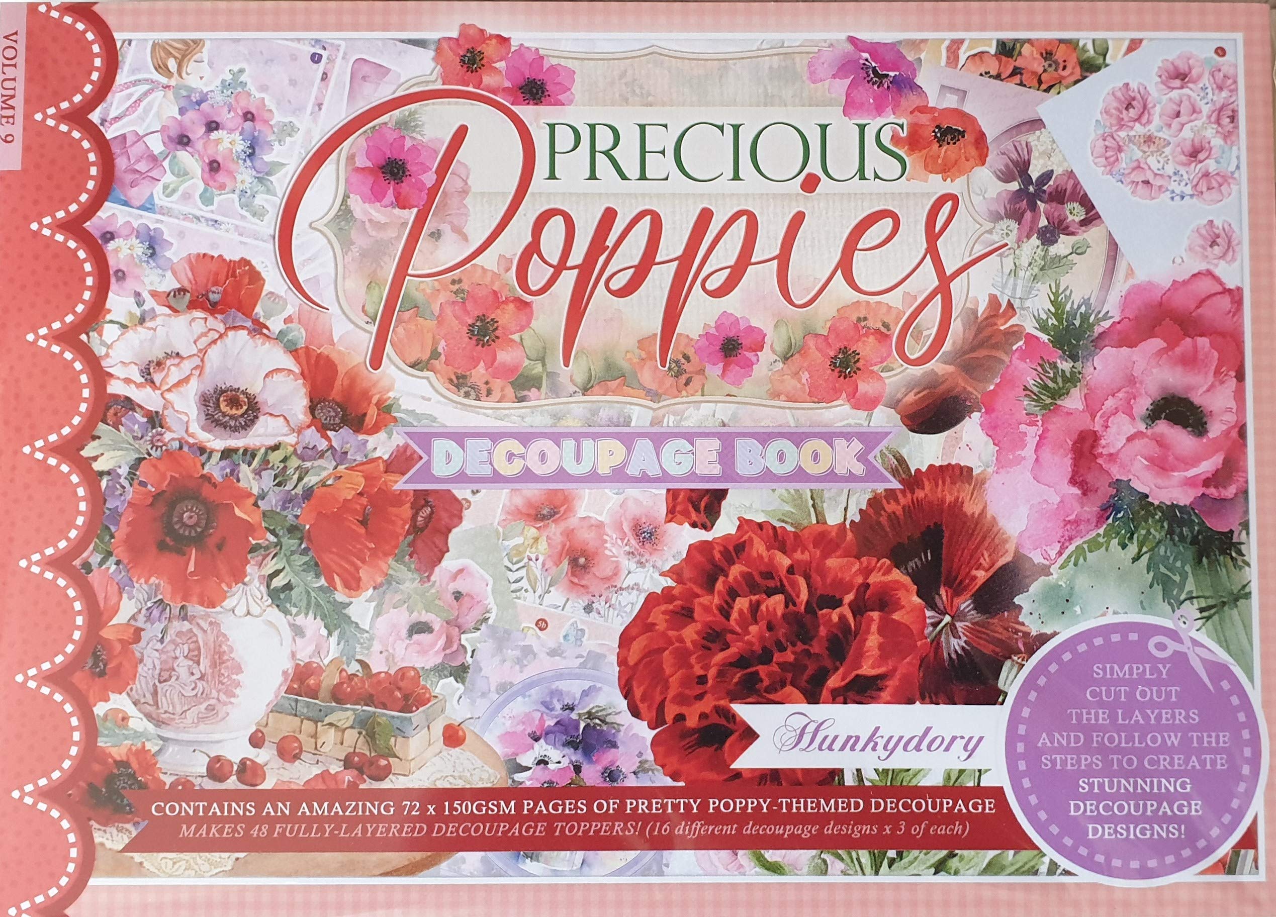 Hunkydory Crafts - Precious Poppies Decoupage Book