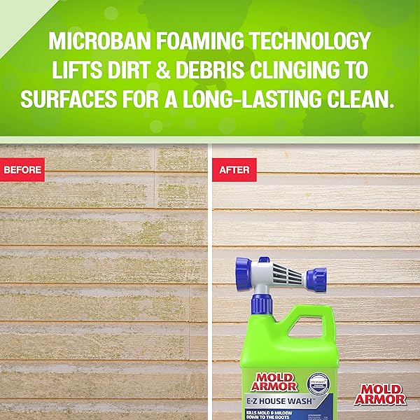 MOLD ARMOR 64 OZ. E-Z HOUSE WASH – BRICK, CONCRETE, TRIM & SIDING CLEANER