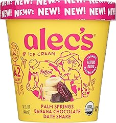Alec's Palm Springs Banana Chocolate Date Shake Organic Ice Cream
