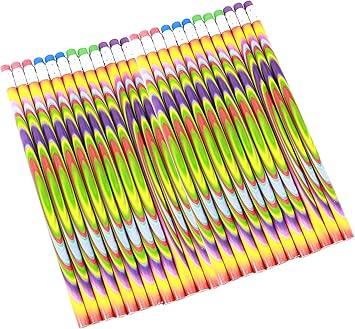 Colorful Tie Dye Pencils Bulk Pack Of 144 Pencils For School Supplies