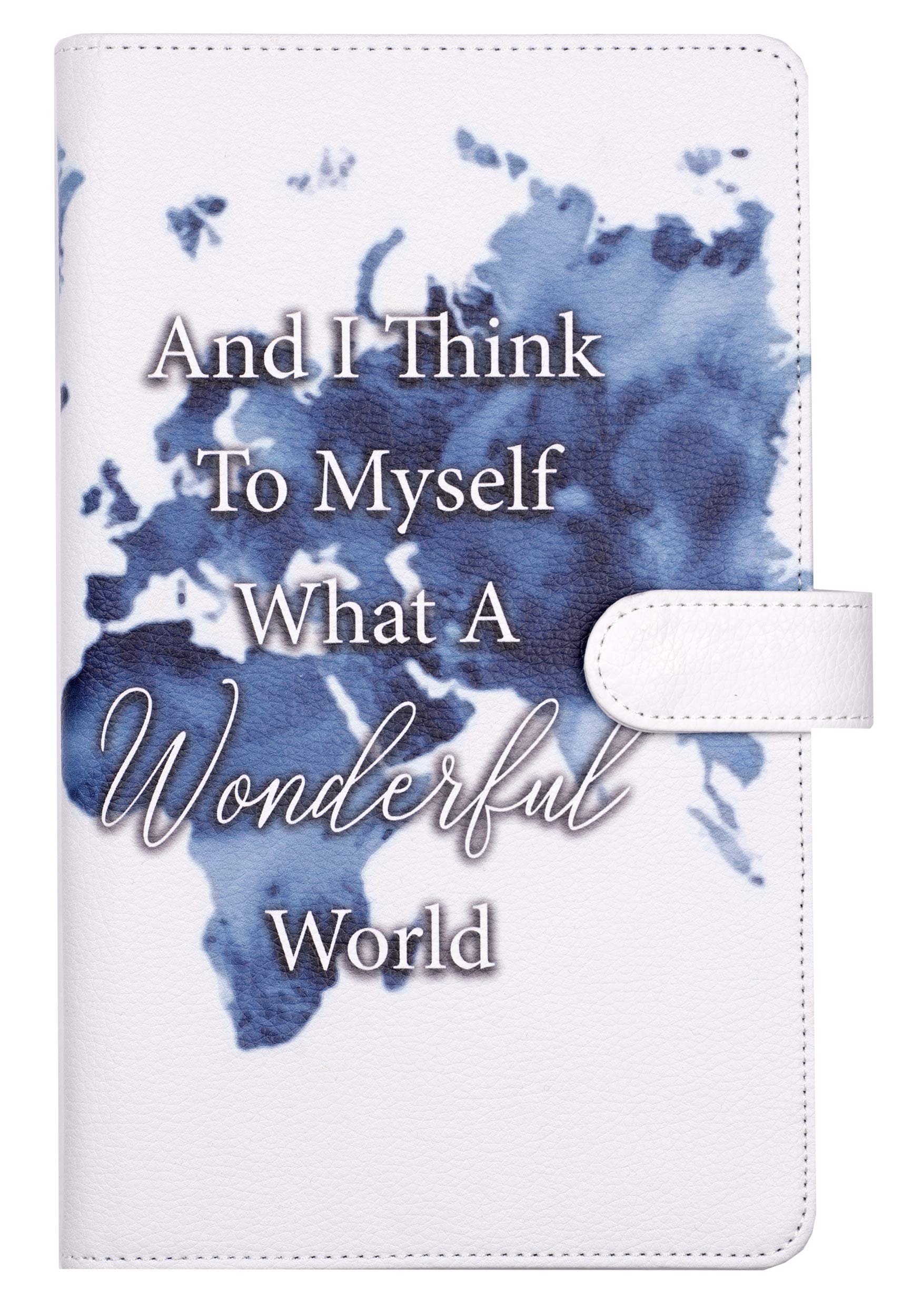 Vivid Hue Travel Wallet – Passport & ID Card Holder with Coin Pocket | PU Leather Organizer for Travel Essentials | 3 Designs (are We There Yet)