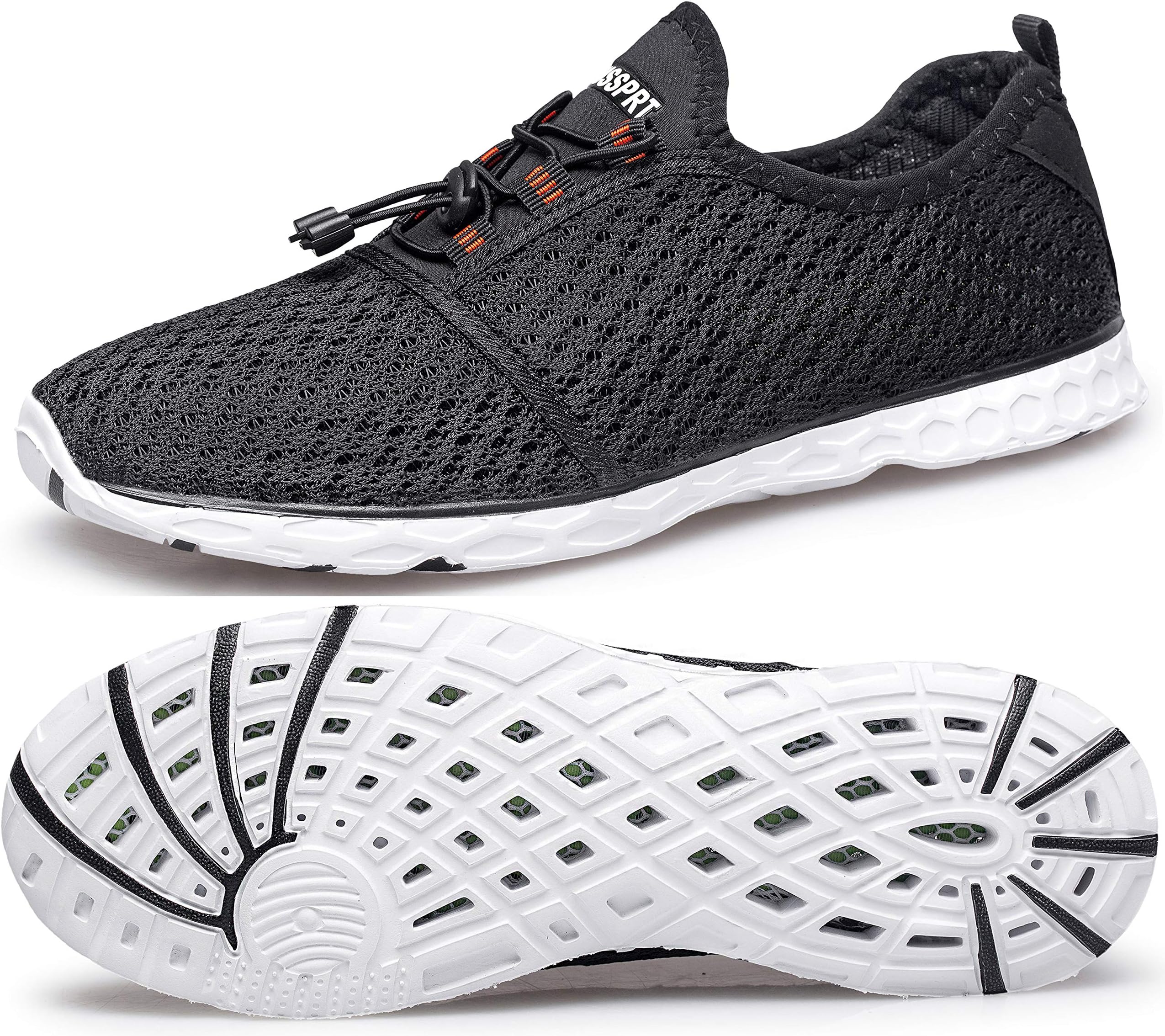 DOUSSPRTMen's Water Shoes Quick Drying Sports Aqua Shoes