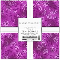 Kona Solid 10 Square Pack Layer Cake / Ten Square In Crush 2023 Color - View #6