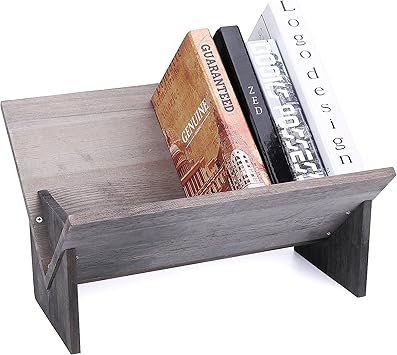 MyGift Rustic Barnwood Gray Tilted 