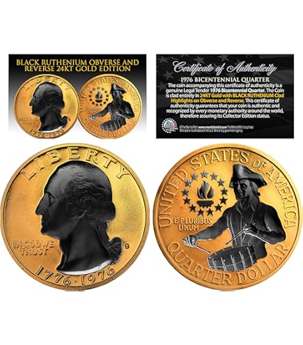 Amazon.com: 1976 Genuine Black Ruthenium Bicentennial US