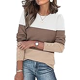 Womens Sweaters Fall Fashion 2025 Long Sleeve Button Cuff Soft Knit Pullover Trendy Tops Dressy Casual Blouses