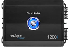 Planet Audio PL1200.2 2 Channel Car Amplifier - 1200 Watts, Full Range, Class A/B, 2/8 Ohm Stable, Mosfet Power Supply, Bridg