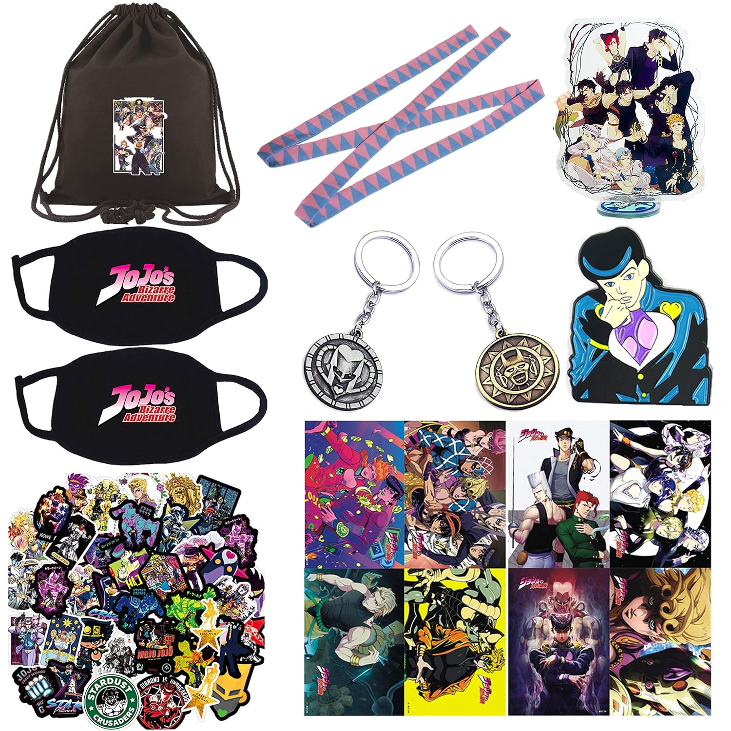 JoJo's Bizarre Adventure gift package gift set bag + mask + Headband