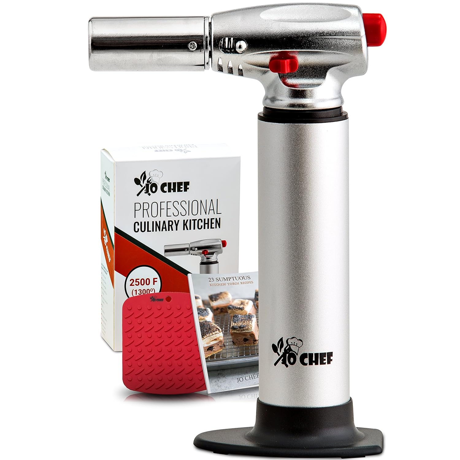 Jo Chef Kitchen Torch, Blow Torch Refillable Butane Torch