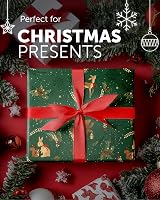 Kraft & Co Christmas Wrapping Paper Rolls 2 Pack 44.5cm x 25m 100gsm view 6