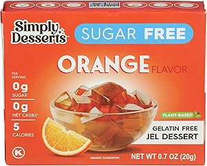 Simply Delish, Jel Dessert Orange, 0.7 Ounce