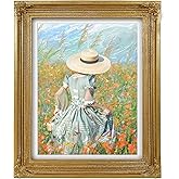 iAmoy 8.5x11 Picture Frame Matted to 8x10 Photo, Vintage Gold Frame for 8.5 by 11 Certificates Documents Awards, Antique Style Gallery Wall Tabletop Décor