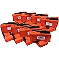 Forearm Forklift 2-Person Lifting and Moving Straps; Lift and Carry Furniture, Appliances, Mattresses or Item to 800 lbs. Safely and Easily Like a Pro, Pack of 8, Orange