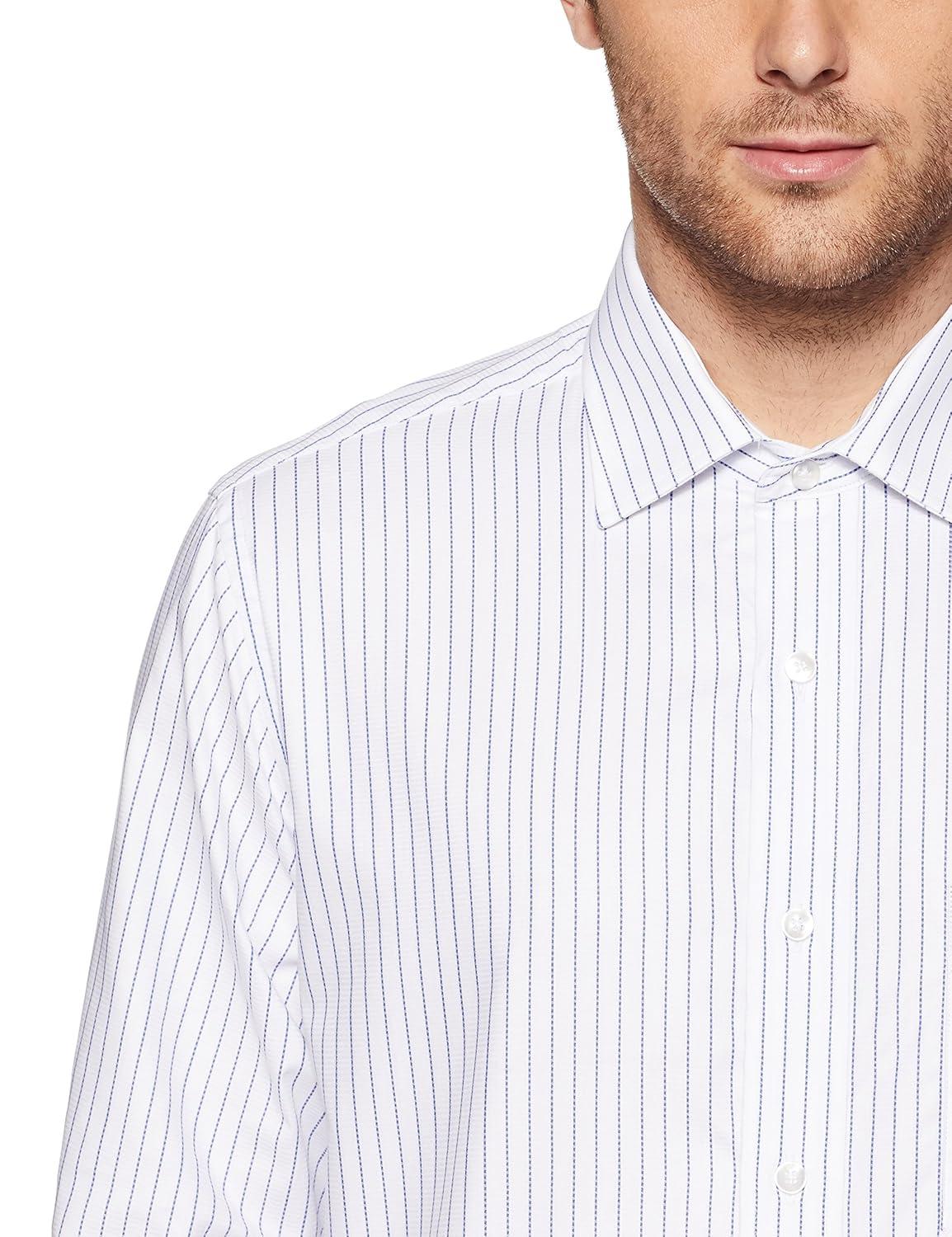 arrow men's striped regular fit formal shirt