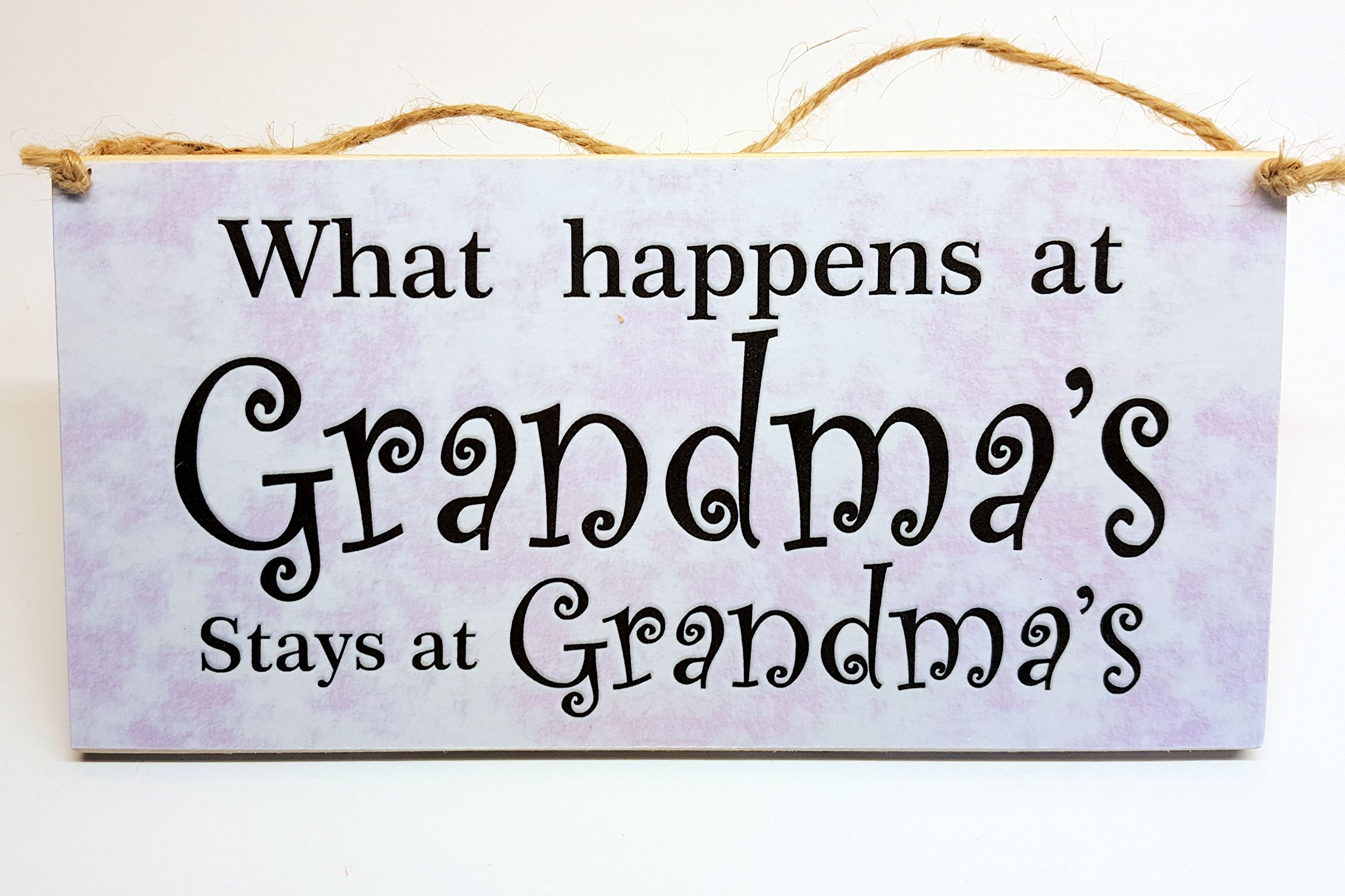 HmHome Grandma's Christmas Jokes Wall Art Plaque for Living Room