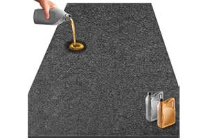 TIXANF Garage Floor Mats for Under Car,6.6x8.5 FT Oil Spill Mat,Oil Absorbent Golf Cart Parking Mat,Protect Floors from Oil Drips, Spills, Stains and Splatters