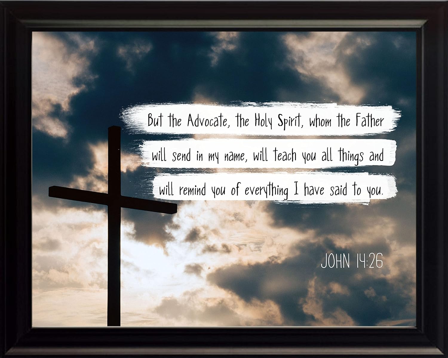 Amazon Com Wesellphotos Bible Verse Wall Art To Save The World Through Him John 3 17 Christian Poster Framed Picture Wall Decor Print Spiritual Inspirational Verses And Quotes 8x10 Framed Posters Prints