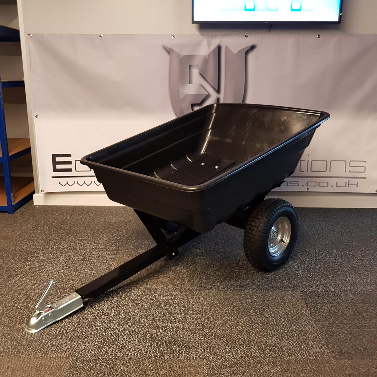 Edmunds Innovations ATV Tipping Trailer Garden Cart Mower Trailer