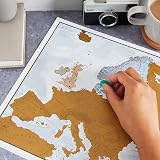 Maps International Scratch The World Travel Map with Europe Scratch view 6
