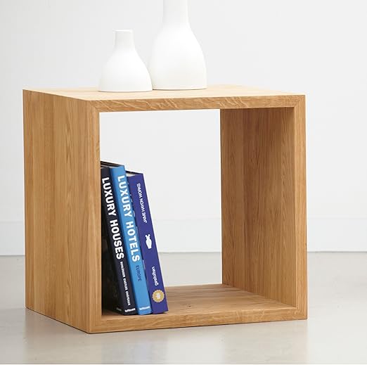 Cubo de madera de 50 x 50 cm: Amazon.es: Hogar