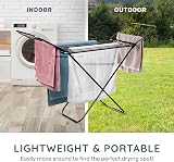 CUQOO Foldable Clothes Airer - Heavy Duty 22 Bars Indoor & Outdoor Rack view 5