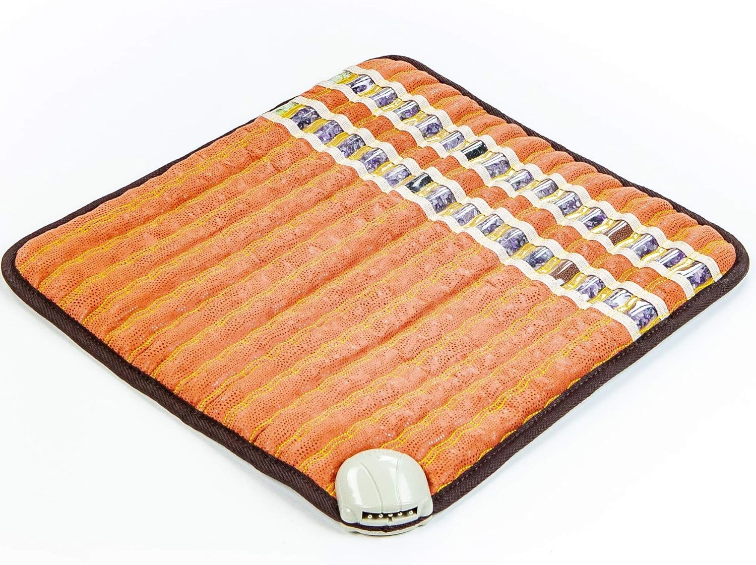 HealthyLine Far Infrared Small Heating Pad - Soft Mat Filled with Amethyst, Tourmaline and Obsidian Crystals - Negative Ion Therapy, EMF Blocking, Pain Relief - TAO Inframat Pro: Health & Personal Care