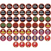 Two Rivers Coffee Dark Roast Coffee Pods Sampler Compatible with K Cup Brewers Including 2.0, Single Serve Variety Pack, 52 C