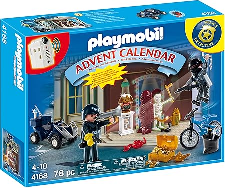 PLAYMOBIL - Calendario de Navidad Policías y Ladrones (4168): Amazon.es: Juguetes y juegos
