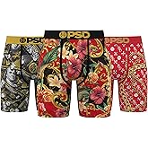 PSD Underwear Mens Boxer Briefs - Luxury Print, Standard Length Packs and Singles, Soft & Breathable Boxer Briefs for Men