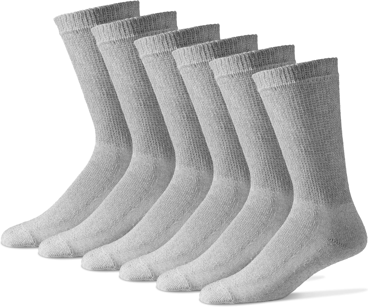 Men's Diabetic Crew Socks 1315 Cotton Blend Sole