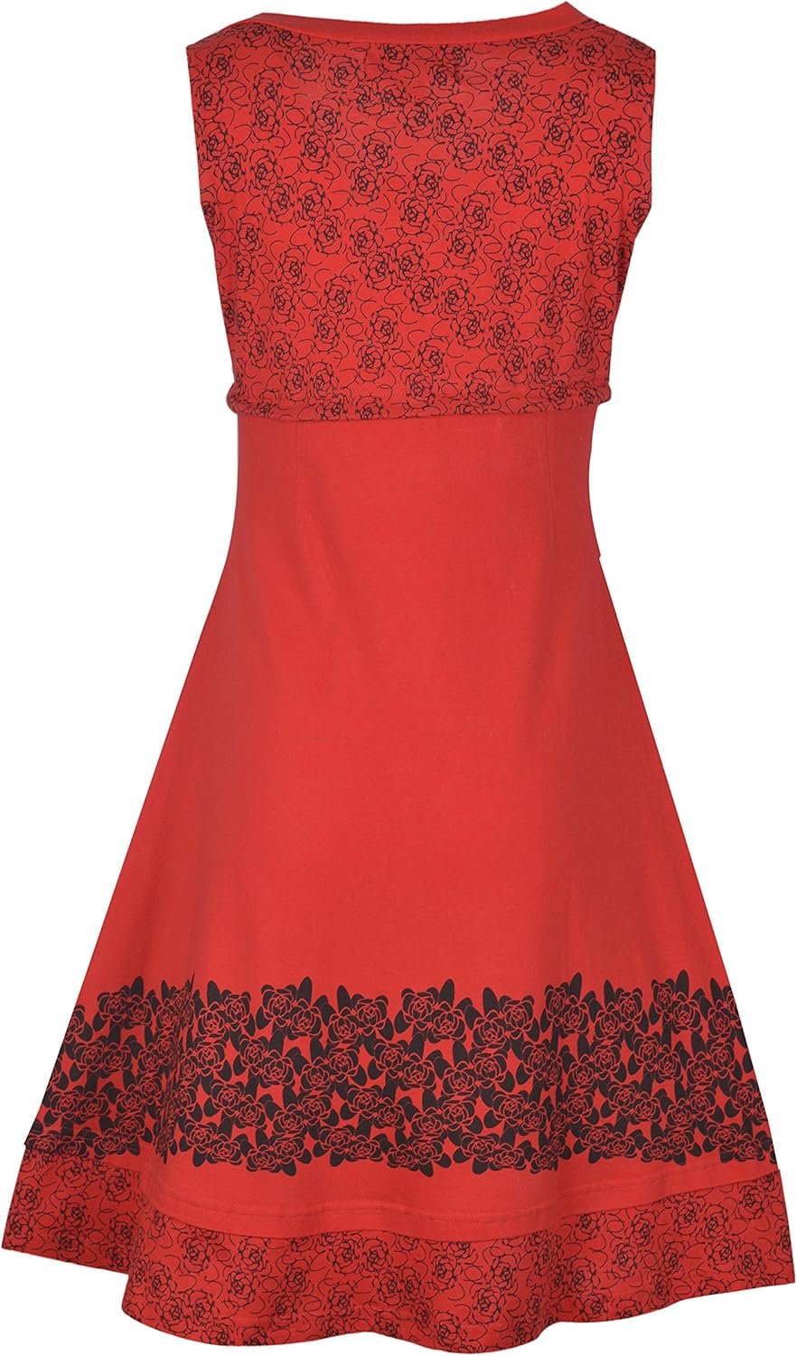 ladies red skater dress