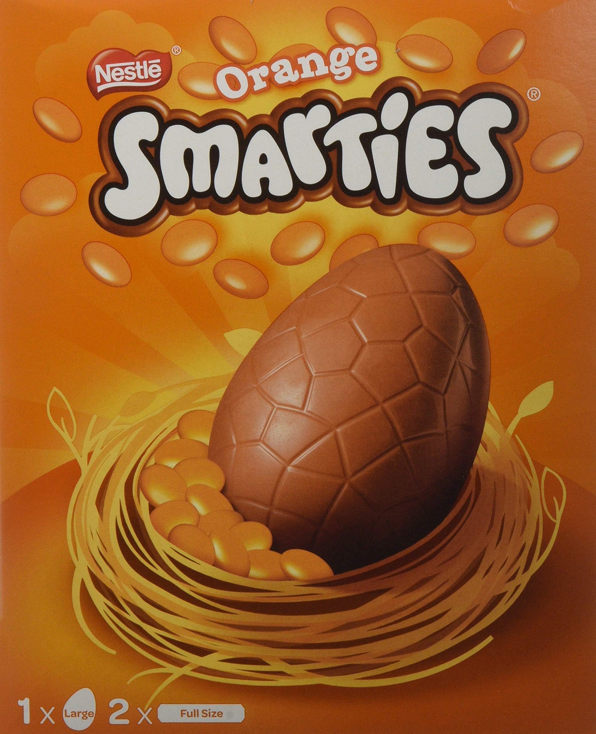 Nestlé Smarties Orange Large Easter Egg, 256 g (Pack of 4)