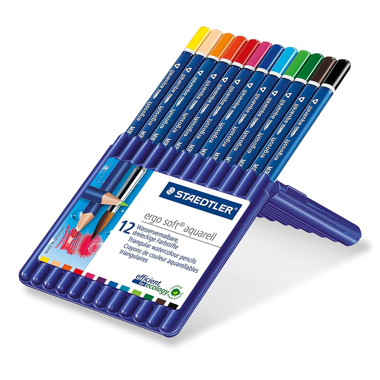 Staedtler Ergosoft Aquarell 156 SB12 Triangular Watercolour Pencils