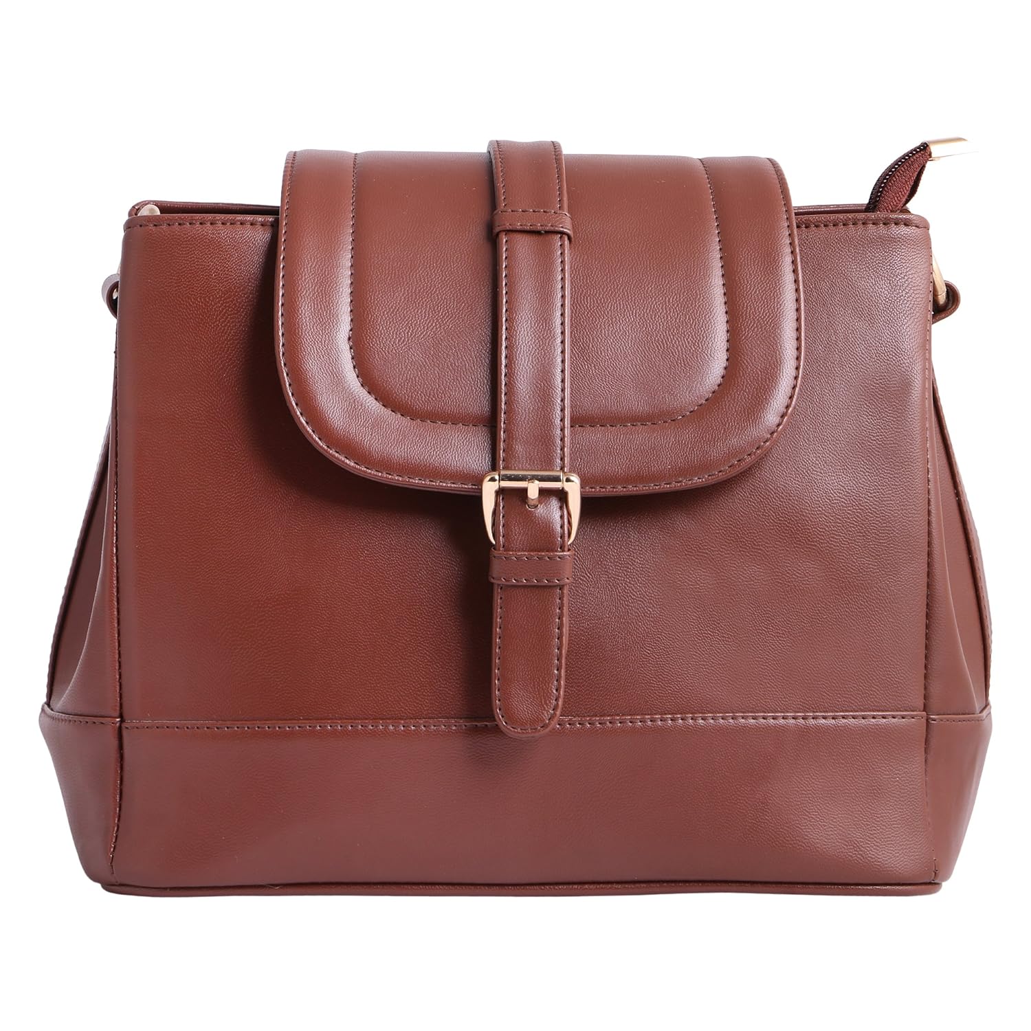 women marks women's pu handbag, 6x9-inch(brown)