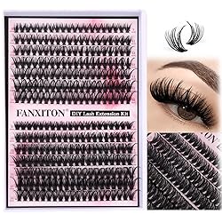 Cluster Lashes 280 pcs Lash Clusters D Volume