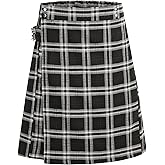 GRAJTCIN Scottish Tartan Kilt for Men Traditional Highland Utility Kilts