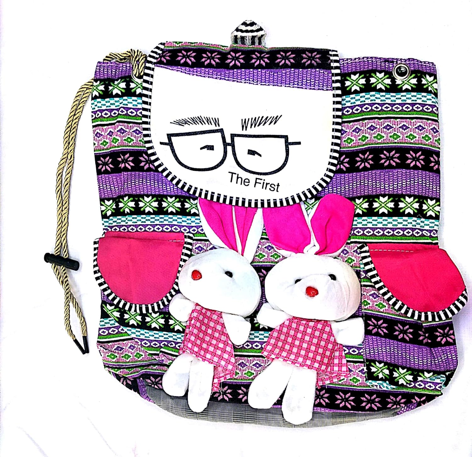 noor enterprises women's handbags bunny backpacks cute printed bag for girls