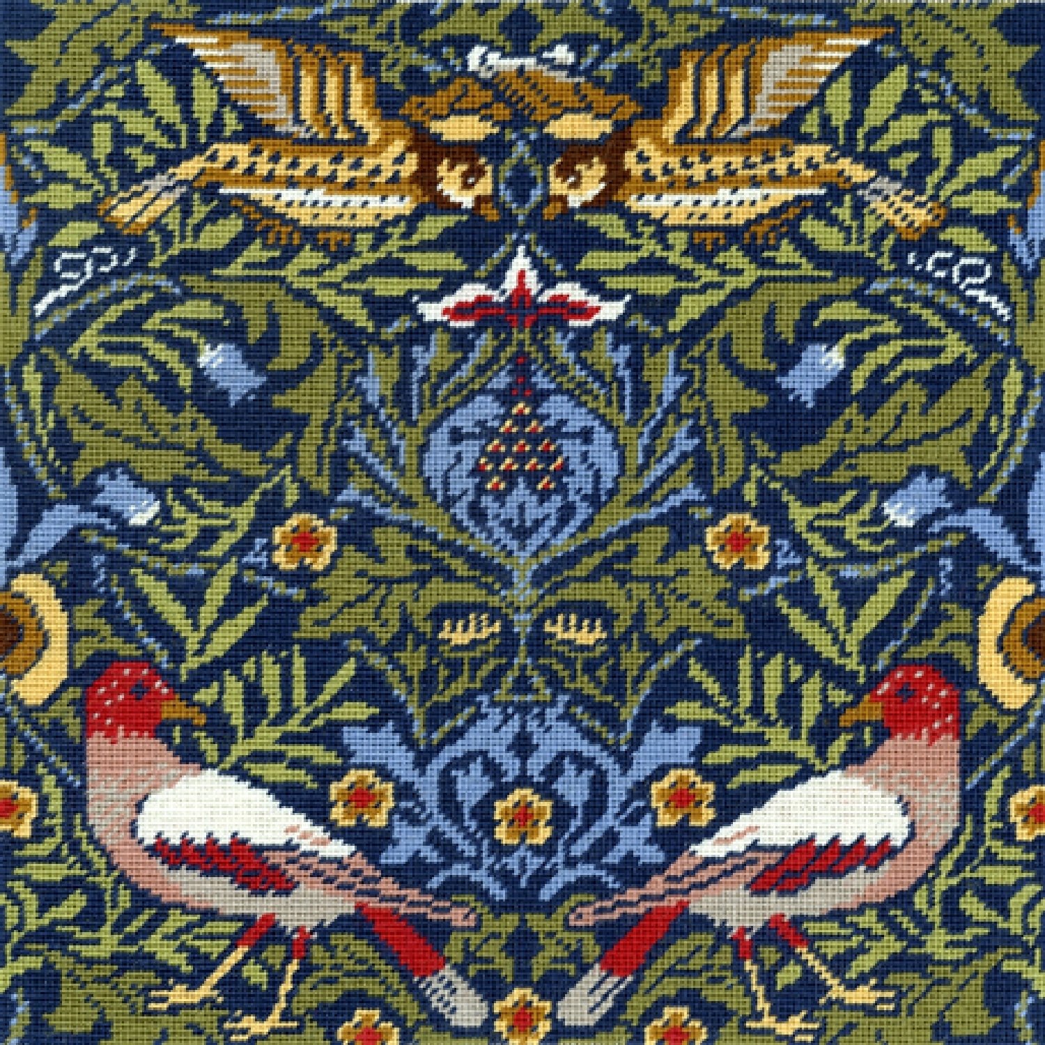 Bothy Threads William Morris Bird Counted Cross Stitch Kit 14 count aida